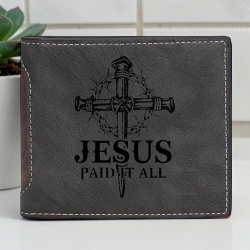 Jesus paid it all Religious Men’s Wallet